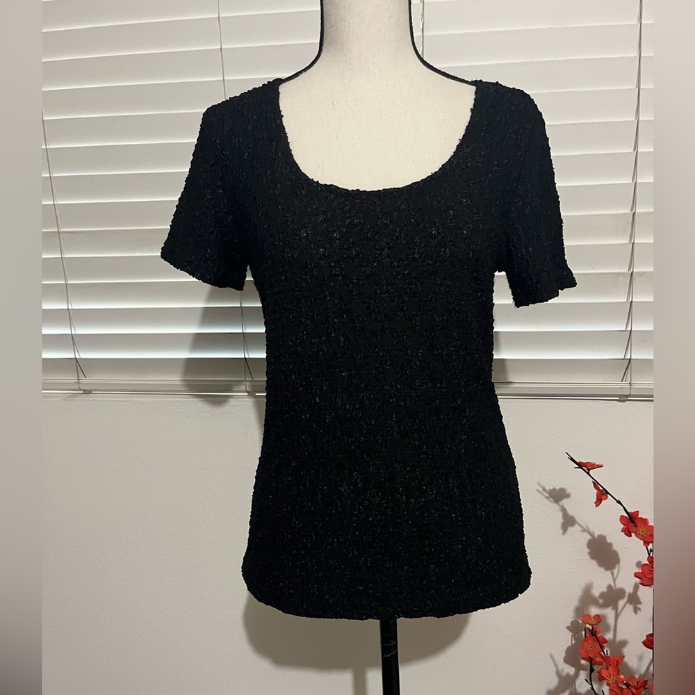 Classic Black Short-Sleeve Top